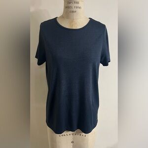 Tommy Hilfiger Short Sleeve Shimmer Knit Top Size L